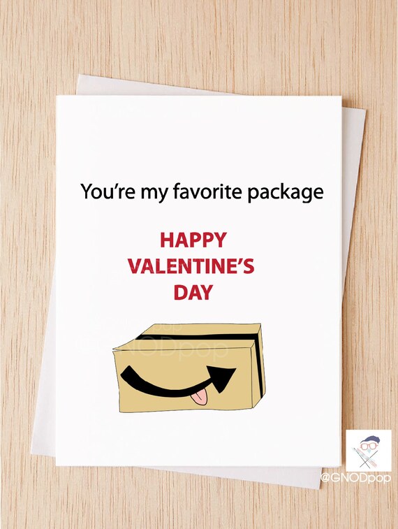 You're My Favorite Package Cute Funny Valentines Day Card, 2021 Valentines Card for Husband, Valentines day Card for Boyfriend, Card Wife