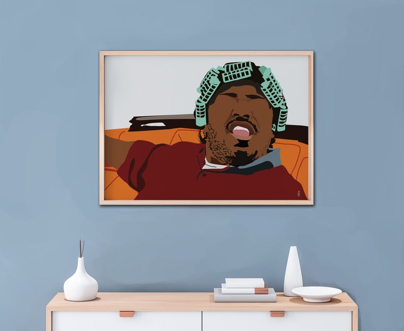 Big Worm Friday Movie Classic Movie Poster 90's Art, Hip Hop Poster, Black Art, Home Decor Office Art, dorm art, Christmas gift brother image 1