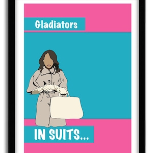 Scandal TV Poster, Olivia Pope Poster, TV poster, Pop Art, Housewarming GIft, A3 Poster, Gladiators In Suits Poster, College dorm room decor