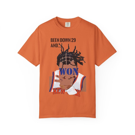 New York Basketball Graphic T-Shirt, Retro Knicks Inspired Tee, NYC Streetwear, Down 29,  Brunson Shirt - Basketball Champions T-Shirt