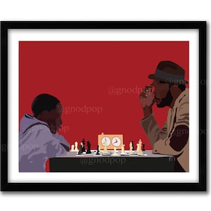 Classic Movie Art Print Poster- Fresh the movie- 90's, Chess, Office Art  Christmas Holiday Gift for Father, BFF, Home Decor, Black Art