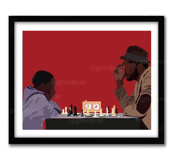 Classic Movie Art Print Poster- Fresh the movie- 90's, Chess, Office Art  Christmas Holiday Gift for Father, BFF, Home Decor, Black Art