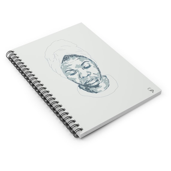 Writers Journal / Notebook, Nina Simone, Songwriter Blank Notebook, Gift for Sister, Mother, Blank Notebook Inspirational Writing Journal