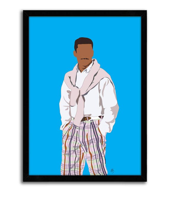 Fresh Prince of Bel Air Poster - Carlton Banks Fresh, Classic TV Poster - 90's Poster, hip hop poster, Gift for Husband, Wife, Style Print