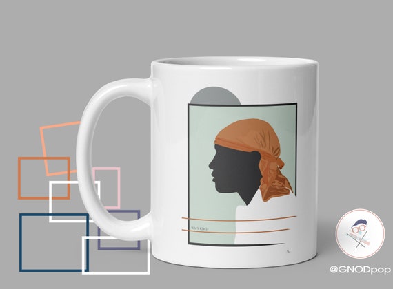 Wavy King - Ode to the Durag 1 -  African American Art Mug - Black Boy Joy Office Home Decor, Black Art Print Coffee Mug Unique