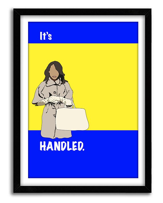 Scandal TV Poster, Olivia Pope Poster, TV poster, Pop Art, Housewarming GIft, A3 Poster