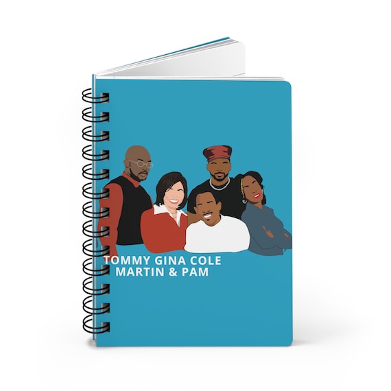 90's TV Sitcom Martin Unique Writer's Journal, Ruled Lined Notebook, Gift for Writer, Artist,  Gift for Best Friend, Sister Brother Gift,