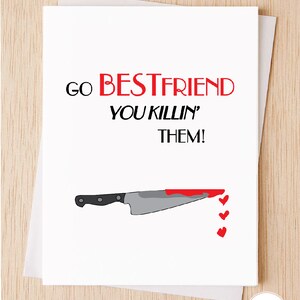 Drôle Meilleur Ami Carte de La Saint-Valentin, Go Meilleur Ami Rap Carte de Saint-Valentin pour Meilleur Ami BFF