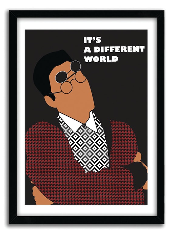 Classic tv Poster - It's A Different World, Dwayne Wayne, hip hop poster, fun, cool poster,geekry, 1980s, College dorm room decor, Home art