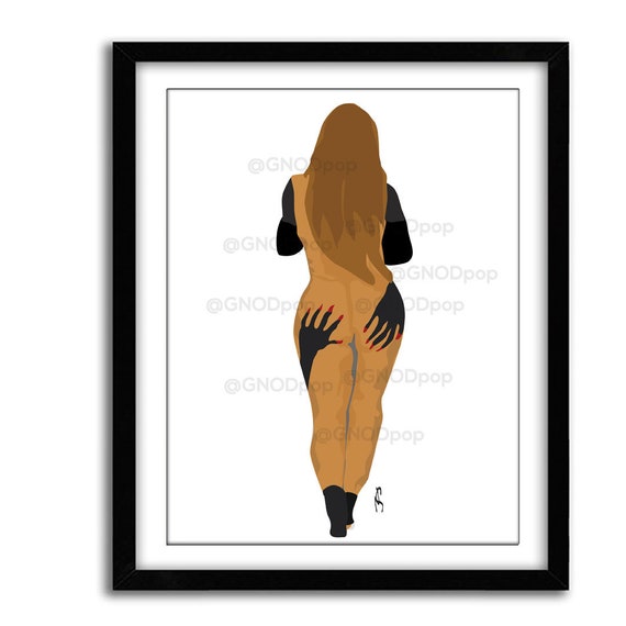 THIQUE - Art Print Poster- Renaissance Art Print, Bey-Hive Gift , Christmas Holiday Gift for Sister, Best Friend Home Decor, Black Art Print