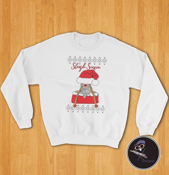 Christmas Sweater, Sleigh Season Ugly Christmas Sweater, Holiday Sweater For Women, Men, Unisex Funny Christmas Sweater, Gift for BFF