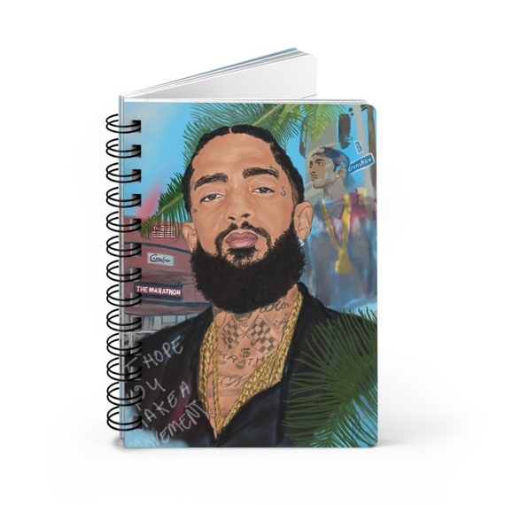 Nipsey Marathon Notebook Journal, Motivational Inspirational Journal, Hip Hop Notebook, Gift for brother, Gift for Father, Gift for husband