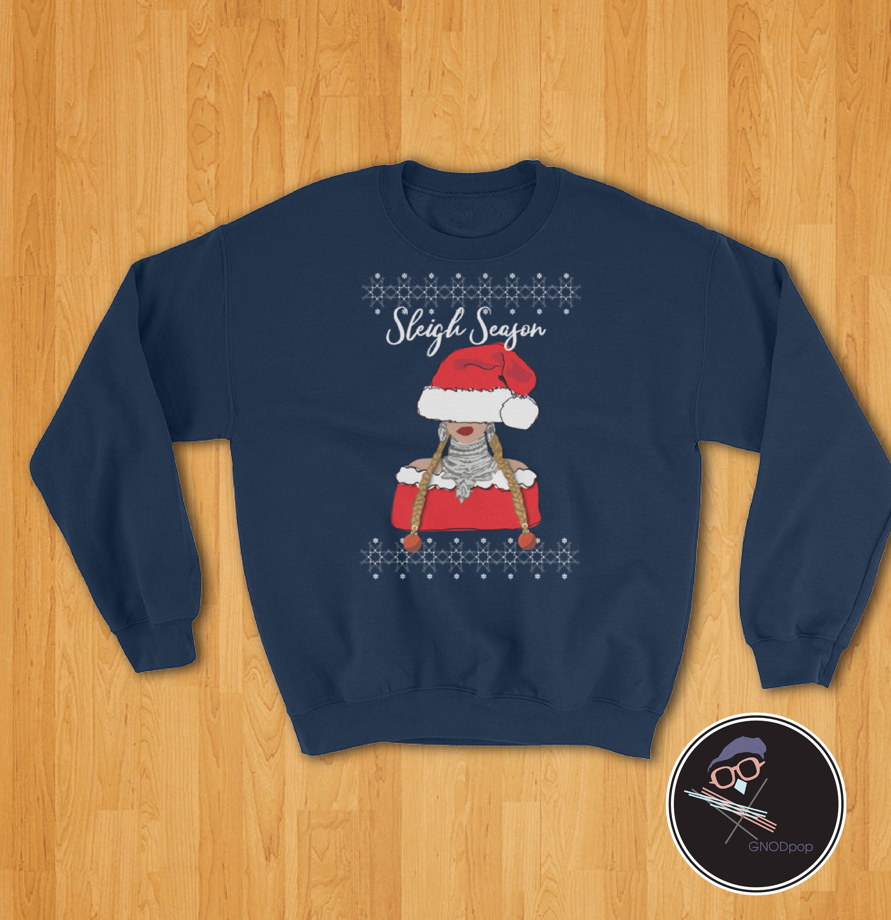 Sleigh Season Christmas Sweater Bee-Hive Gift Ugly Christmas | Etsy