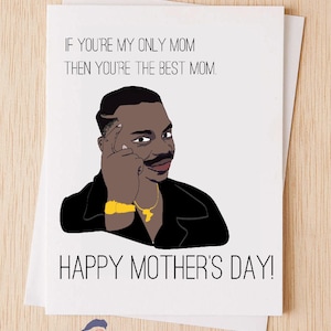 Tarjeta del Día de la Madre Feliz Divertida, Roll Safe Meme Card, RS Meme Card for Mother's Day, Card for Wife/Mother, Mother's Day Card - 85A
