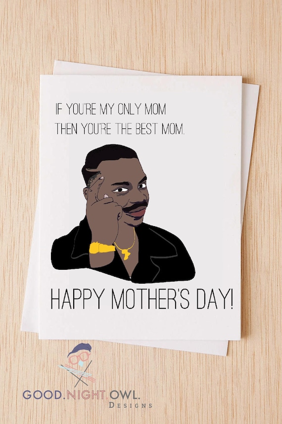 Funny Happy Mother's Day Card, Roll Safe Meme Card, RS Meme Card for Mother's day, Card for Wife/Mother, Mother's Day Card - 85A
