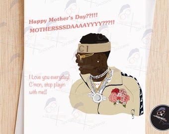 Hilarische grappige van de jongen van de dag van de moeder van de Moederdag meme, de kaart van de dag van