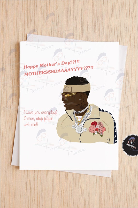 Hilarious Funny Soulja Boy Meme Mother's Day Card, Soulja Boy Meme, Unique Modern Mother's Day Card for BFF, Wife,BFF, Aunt, Sister.