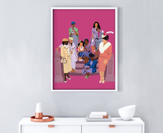 The  Women Of Brewster Place, African American Art, Feminist Art,Christmas Gift for Sister, Gift for Best Friend Home Decor, Black Art Print