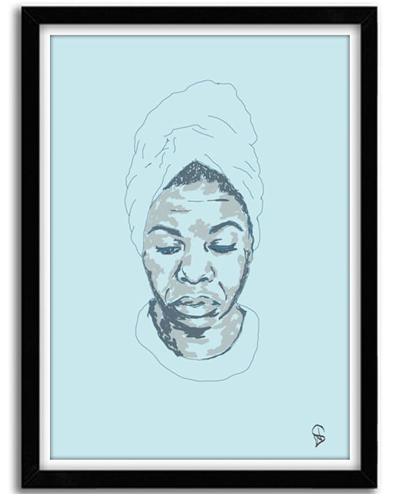 Blessings and Burdens - Black Art Nina Simone Art Print, African American Art, Blues Art, Black Art,Home Art, Feminist Art, Gift for Sister