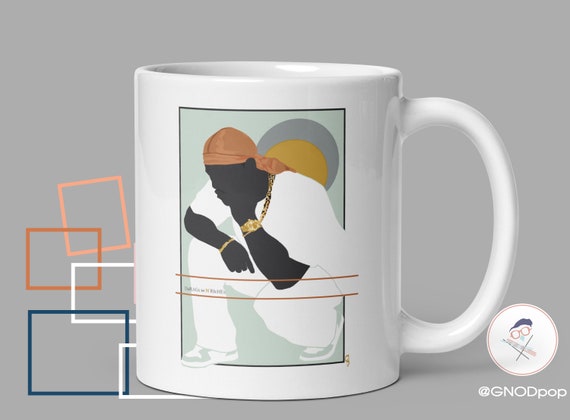 Durags N Riches - Ode to the Durag 3 -  African American Art Mug, Hip Hop Mug- Black Boy Joy Office Home Decor, Black Art durag Mug