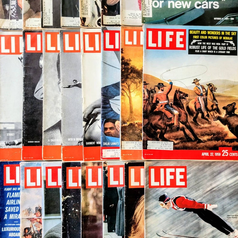 Vintage 1930s - 1990s Life Magazines - Sold Individually or Discounted Bundles (Coupon Code in Description)