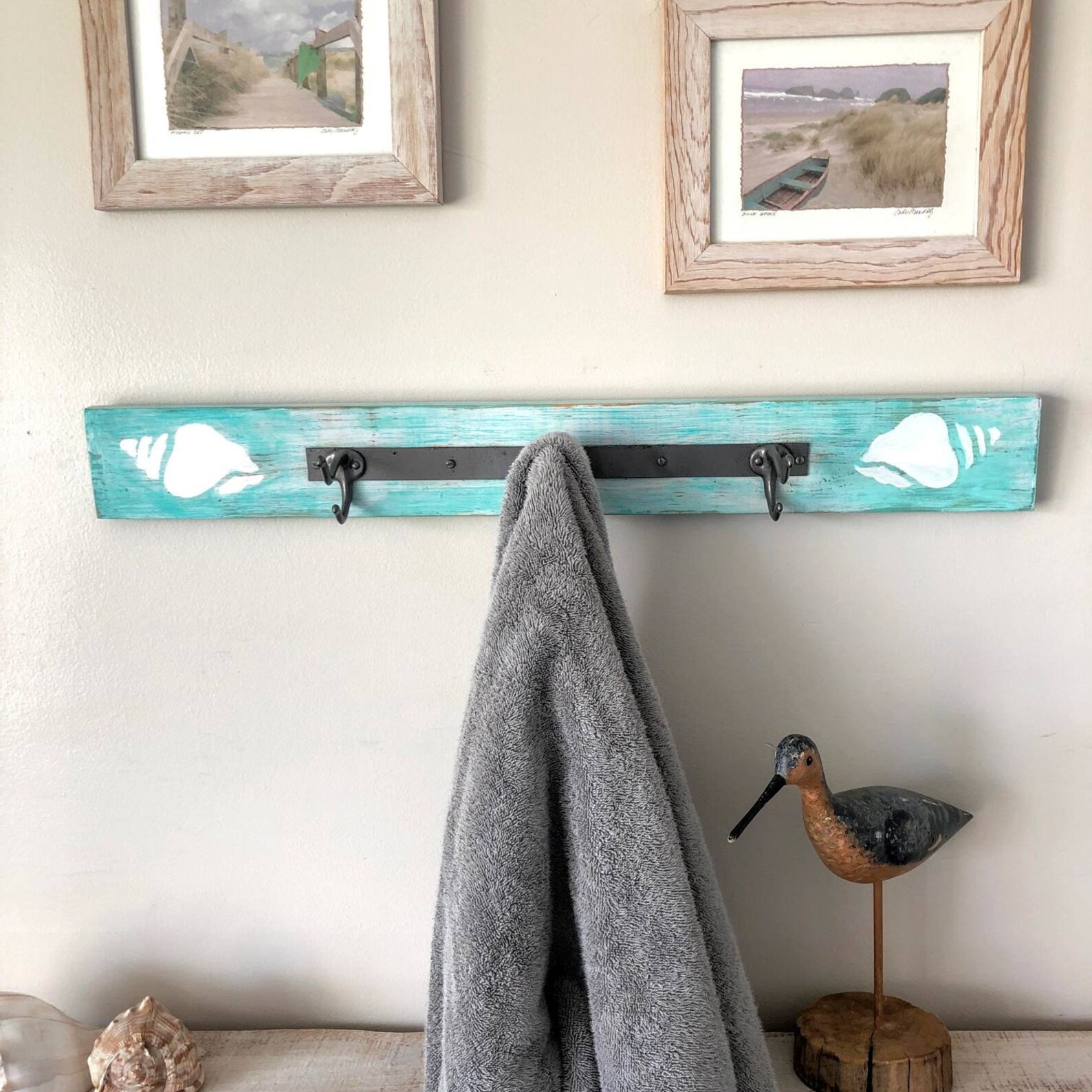 Tropical Wall Hooks Beach Towel Rack Nautical Wall Hooks Etsy