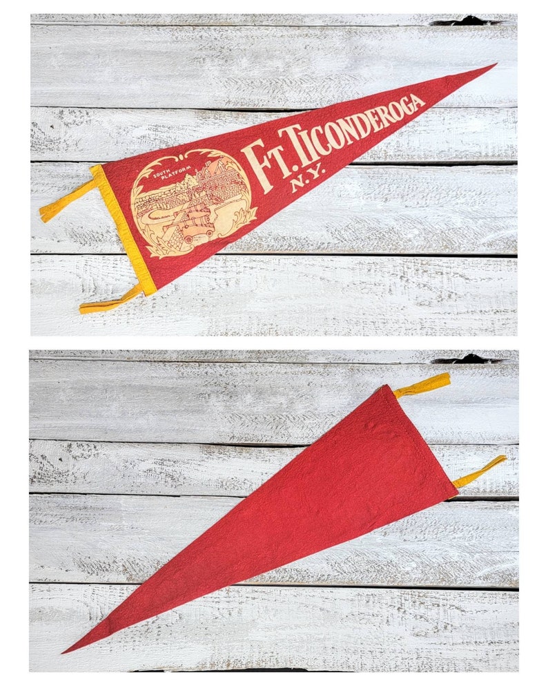 Vintage Souvenir Felt Pennants Red Blue Green Pennants Etsy