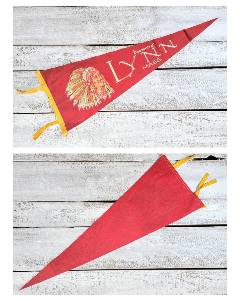 Vintage Souvenir Felt Pennants Red Blue Green Pennants Etsy