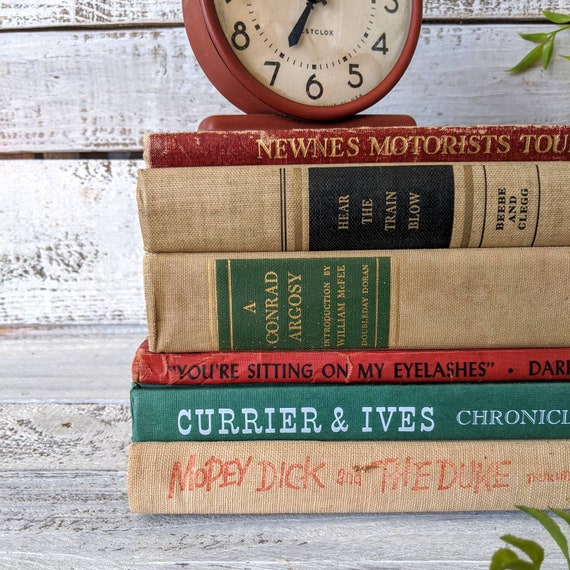 Vintage Coffee Table Books Large Stack Of Books Vintage Etsy