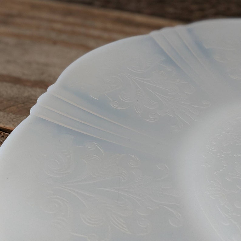 American Sweetheart Translucent Vintage Depression Glass Decorative Plate Depression Glass Plate Collectible Plate Monax Glass