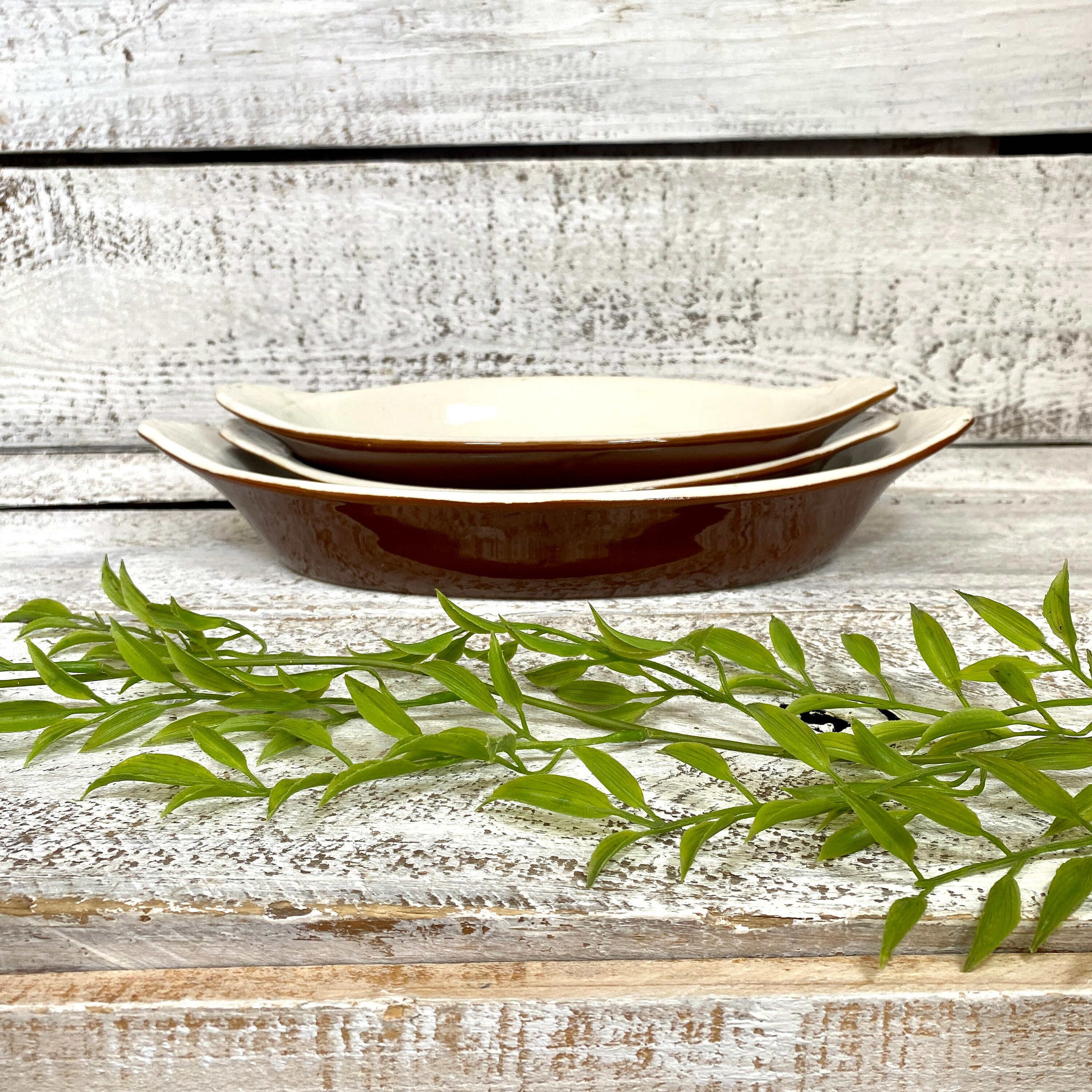 Vintage Hall Oval Au Gratin Dishes Group of Three Hall Au Etsy