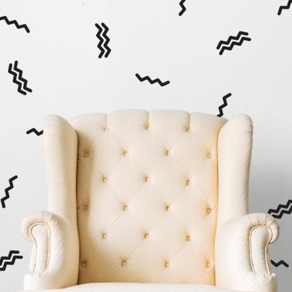 Zig Zag Decals Etsy
