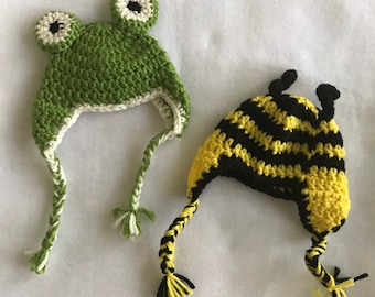 18-inch Doll Clothes - Animal Hats - FREE U.S. SHIPPING
