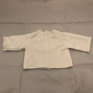 18-inch Doll Clothes - White Sweatshirt - FREE U.S. Shipping