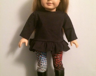 18-inch Doll Clothes - Tunic, Leggings & Boots - FREE U.S. SHIPPING