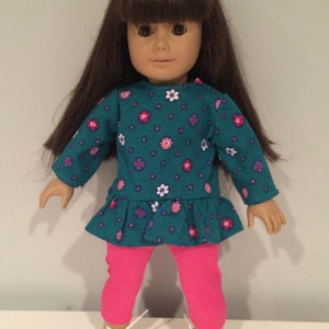 18-inch Doll Clothes - Peplum Top & Leggings - FREE U.S. SHIPPING