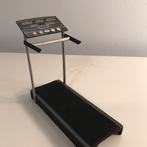Dollhouse Miniature Exercise Gym Equipment - Treadmill 1:12 scale - FREE U.S. SHIPPING