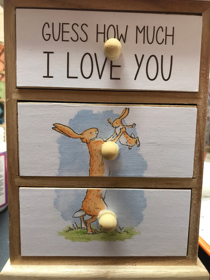 Guess How Much I Love You jewelry chest Etsy