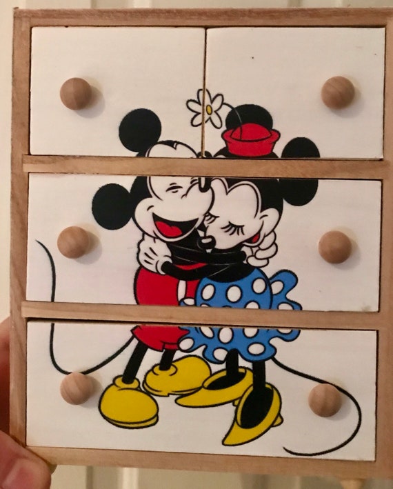 Mickey Minnie Mouse Jewelry Chest Etsy