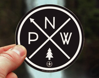 The Original PNW Pride Vinyl Sticker | Pacific Northwest Decal for Bottles, Windows, Laptops