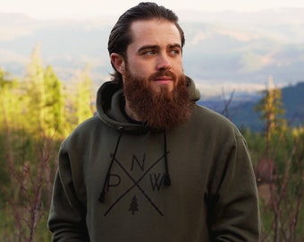 The Original PNW Pride Hoodie Sweatshirt - Durable, Cozy, and Stylish - Rep the Pacific Northwest's Most Iconic Logo - Available in 3 Colors