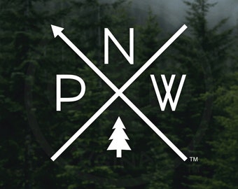 The Original PNW Pride Decal - For Car Windows, Water Bottles, Laptops, Almost Anywhere - Rep the Pacific Northwest everywhere you travel