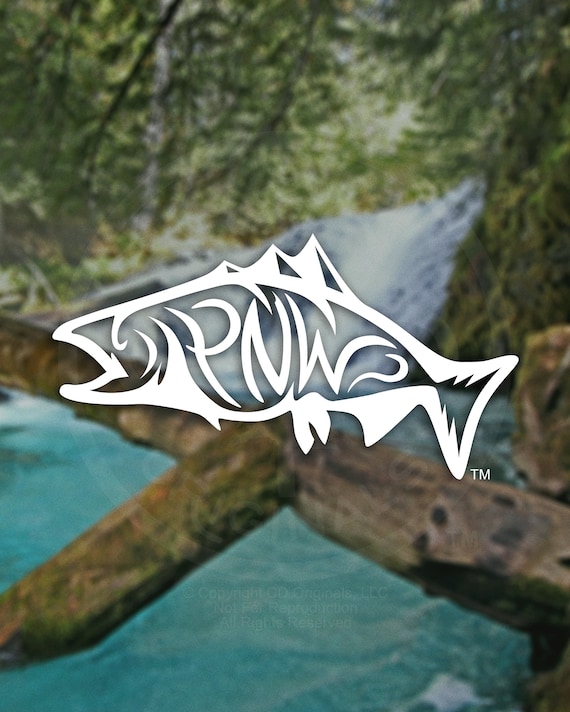 PNW fish decal