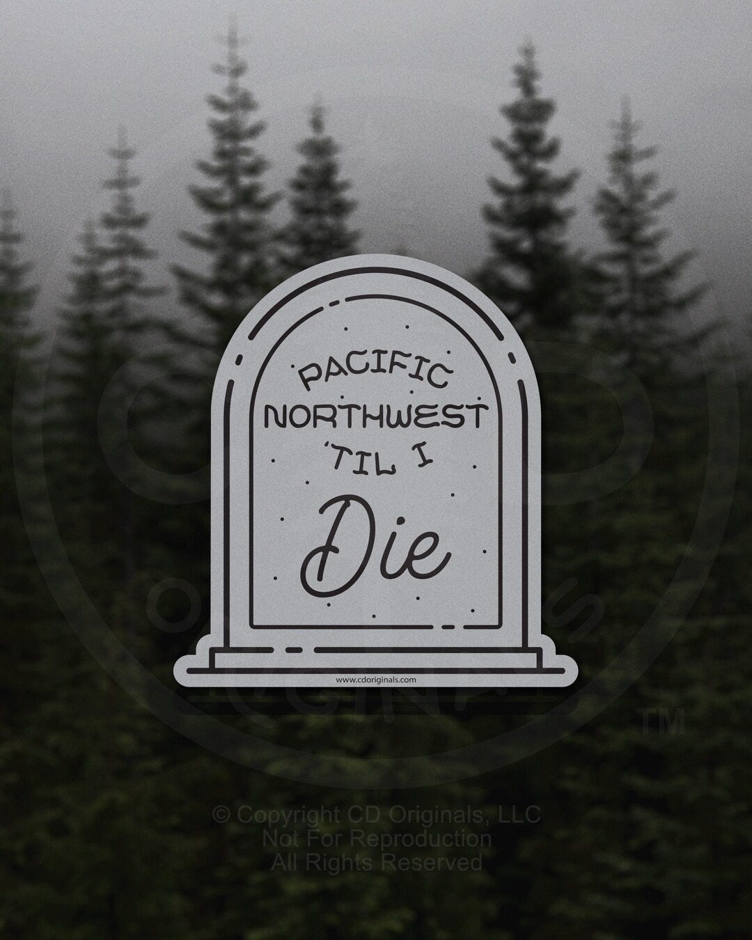 Pacific Northwest 'til I Die Vinyl Sticker | PNW Pride Decal for ...
