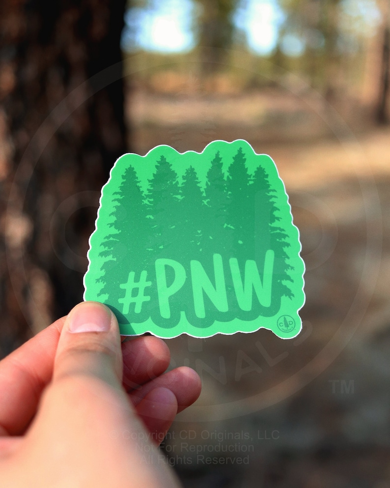 Hashtag PNW Sticker - Pacific Northwest Vinyl Decal - Etsy