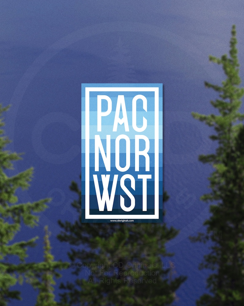May include: A blue and white sticker with the text "PAC NOR WST" and the website "www.cdoriginals.com".