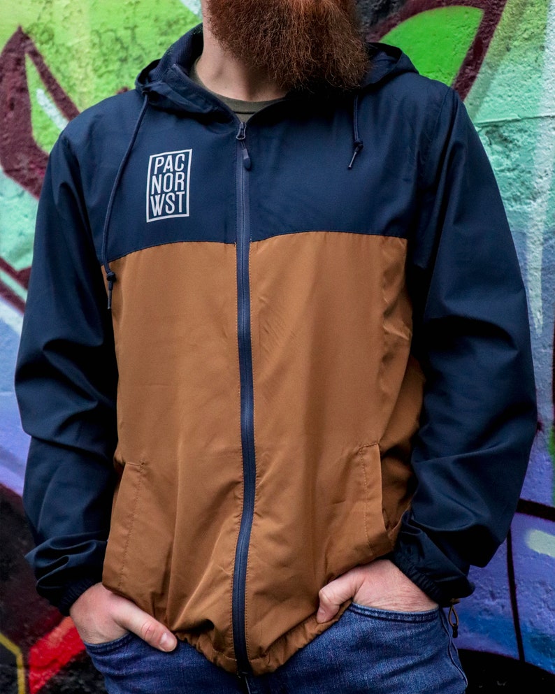 PNW Shorthand Full-Zip Windbreaker A Modern Twist on Northwest Aesthetics Available in 2 Colors Durable, Weather Resistant Jacket image 6
