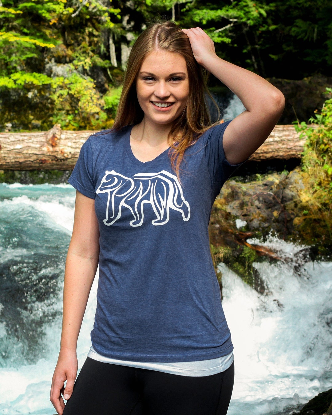 Spirit of the PNW Black Bear Ladies Tee Available in 2 Colors Capture ...