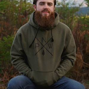 The Original PNW Pride Hoodie Sweatshirt Durable, Cozy, and Stylish Rep the Pacific Northwest's Most Iconic Logo Available in 3 Colors image 7