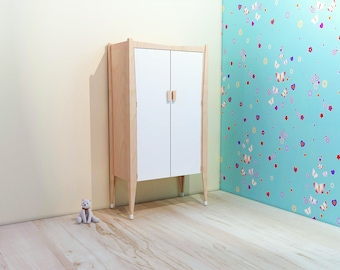 DIY Nursery Wardrobe Plan | Woodworking PDF | Build Your Own Baby Closet or Armoire | Nursery Furniture Storage Cabinet | Instant Download
